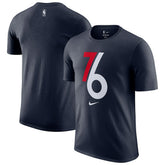 Philadelphia 76ers 2025/26 City Edition Remix Essential Logo T-Shirt - Navy cheap