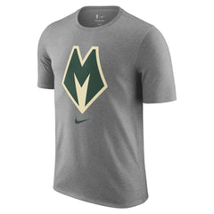 Milwaukee Bucks 2025/26 City Edition Remix Essential Logo T-Shirt - Heather Gray sale