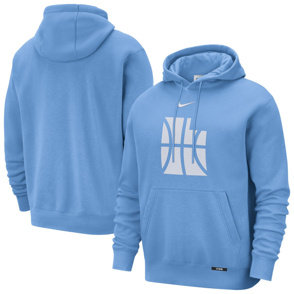 Utah Jazz 2025/26 City Edition Essential Logo Remix Hoodie - Blue for sale