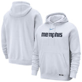 Memphis Grizzlies 2025/26 City Edition Essential Remix Club Hoodie - White outlet