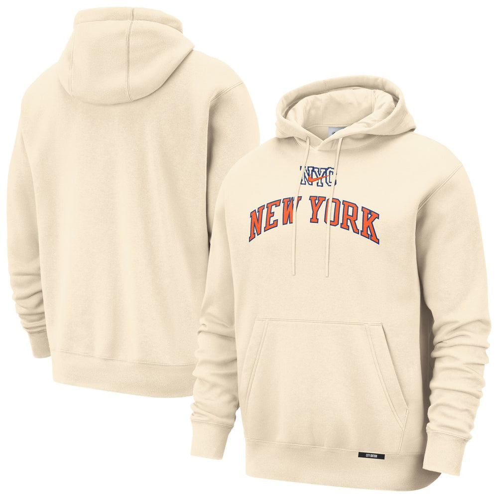 New York Knicks 2025/26 City Edition Essential Remix Club Hoodie - Natural outlet