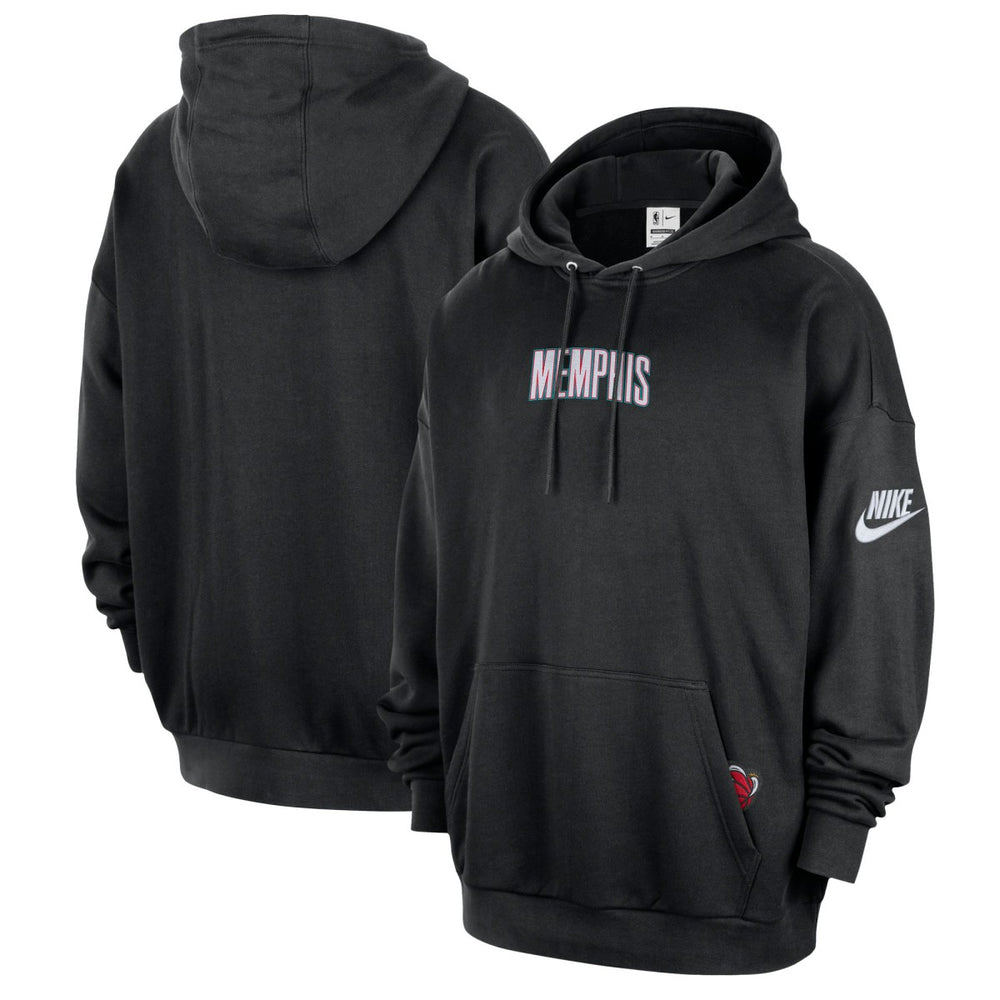 Memphis Grizzlies Classic Edition Hardwood Classics Premium Club Heavyweight Fleece Hoodie - Black cheap