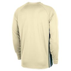 Milwaukee Bucks 2025/26 City Edition Authentic Pregame Dri-FIT Long Sleeve Shooting T-Shirt - Cream discount
