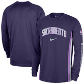Sacramento Kings 2025/26 City Edition Authentic Pregame Dri-FIT Long Sleeve Shooting T-Shirt - Purple sale