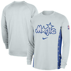 Orlando Magic 2025/26 City Edition Authentic Pregame Dri-FIT Long Sleeve Shooting T-Shirt - Silver for sale