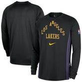 Los Angeles Lakers 2025/26 City Edition Authentic Pregame Dri-FIT Long Sleeve Shooting T-Shirt - Black outlet