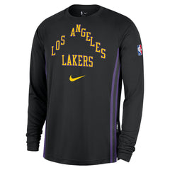 Los Angeles Lakers 2025/26 City Edition Authentic Pregame Dri-FIT Long Sleeve Shooting T-Shirt - Black outlet