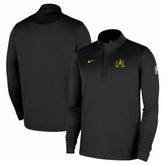 Los Angeles Lakers 2025/26 City Edition Remix Authentic Coaches Dri-FIT Half-Zip Pullover - Black on sale