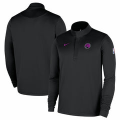 Minnesota Timberwolves 2025/26 City Edition Remix Authentic Coaches Dri-FIT Half-Zip Pullover - Black shop