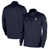 Philadelphia 76ers 2025/26 City Edition Remix Authentic Coaches Dri-FIT Half-Zip Pullover - Navy for sale