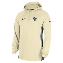 Milwaukee Bucks 2025/26 City Edition Remix Authentic On-Court Quarter-Zip Dri-FIT Hooded Jacket - White online