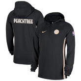 Atlanta Hawks 2025/26 City Edition Remix Authentic On-Court Quarter-Zip Dri-FIT Hooded Jacket - Black sale