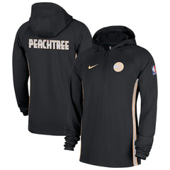 Atlanta Hawks 2025/26 City Edition Remix Authentic On-Court Quarter-Zip Dri-FIT Hooded Jacket - Black sale