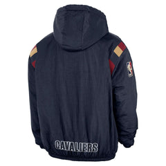Cleveland Cavaliers Hardwood Classics Therma-FIT Half-Zip Hooded Windbreaker sale - Navy cheap