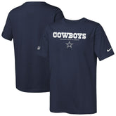 Dallas Cowboys Youth Sideline Team Issue T-Shirt - Navy sale