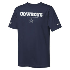 Dallas Cowboys Youth Sideline Team Issue T-Shirt - Navy sale