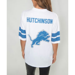 Aidan Hutchinson Detroit Lions Cuce Women's Crystal V-Neck Tunic - White online