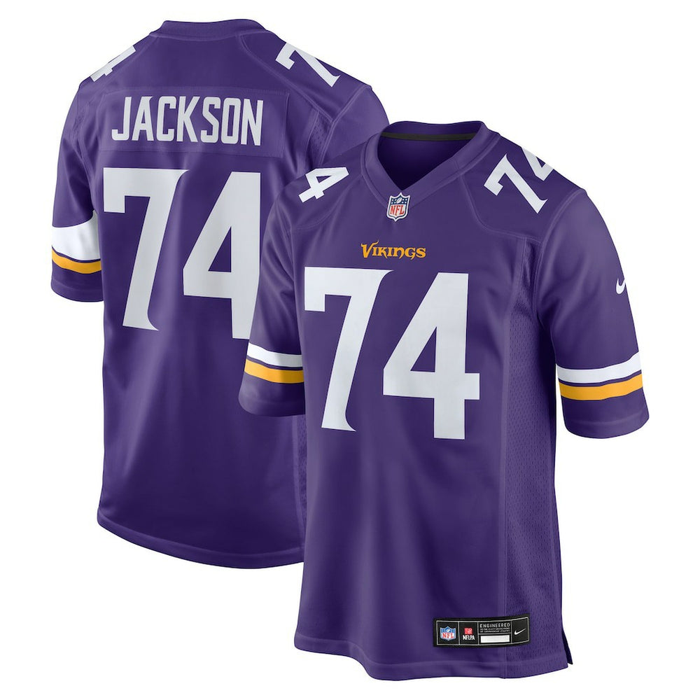 Donovan Jackson Minnesota Vikings 2025 NFL Draft First Round Pick Game Jersey - Purple online