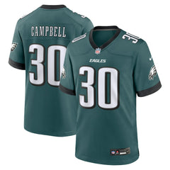 Jihaad Campbell Philadelphia Eagles 2025 NFL Draft First Round Pick Game Jersey - Green discount