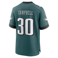Jihaad Campbell Philadelphia Eagles 2025 NFL Draft First Round Pick Game Jersey - Green discount