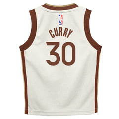 Stephen Curry Golden State Warriors Preschool 2025/26 City Edition Swingman Jersey sale - Tan for sale