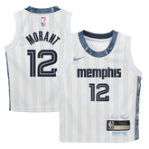 Ja Morant Memphis Grizzlies Preschool 2025/26 City Edition Swingman Jersey - White discount