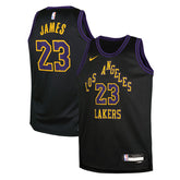LeBron James Los Angeles Lakers Youth 2025/26 City Edition Swingman Jersey - Black on sale