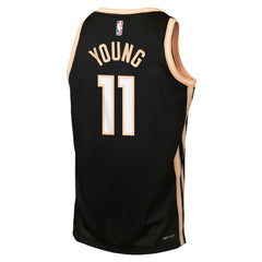 Trae Young Atlanta Hawks Youth 2025/26 City Edition Swingman Jersey - Black on sale