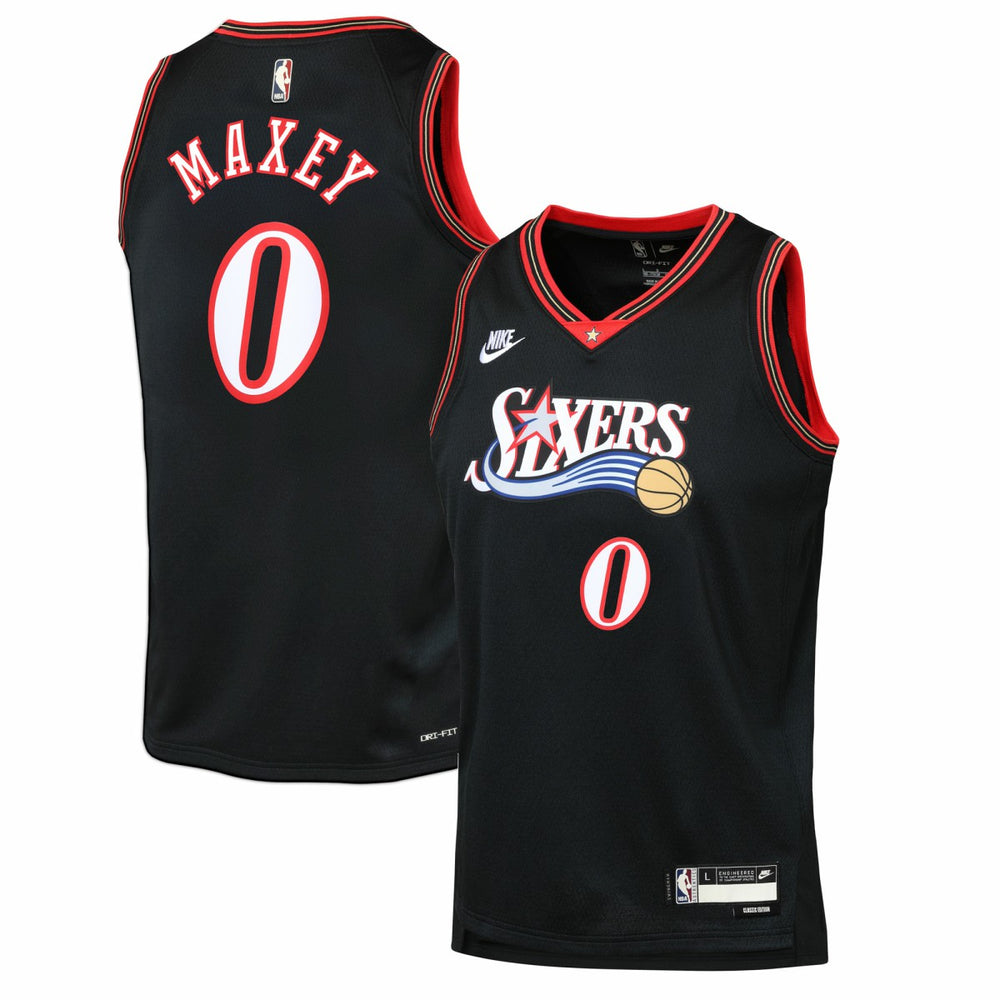 Tyrese Maxey Philadelphia 76ers Youth Swingman Jersey - Classic Edition - Black sale