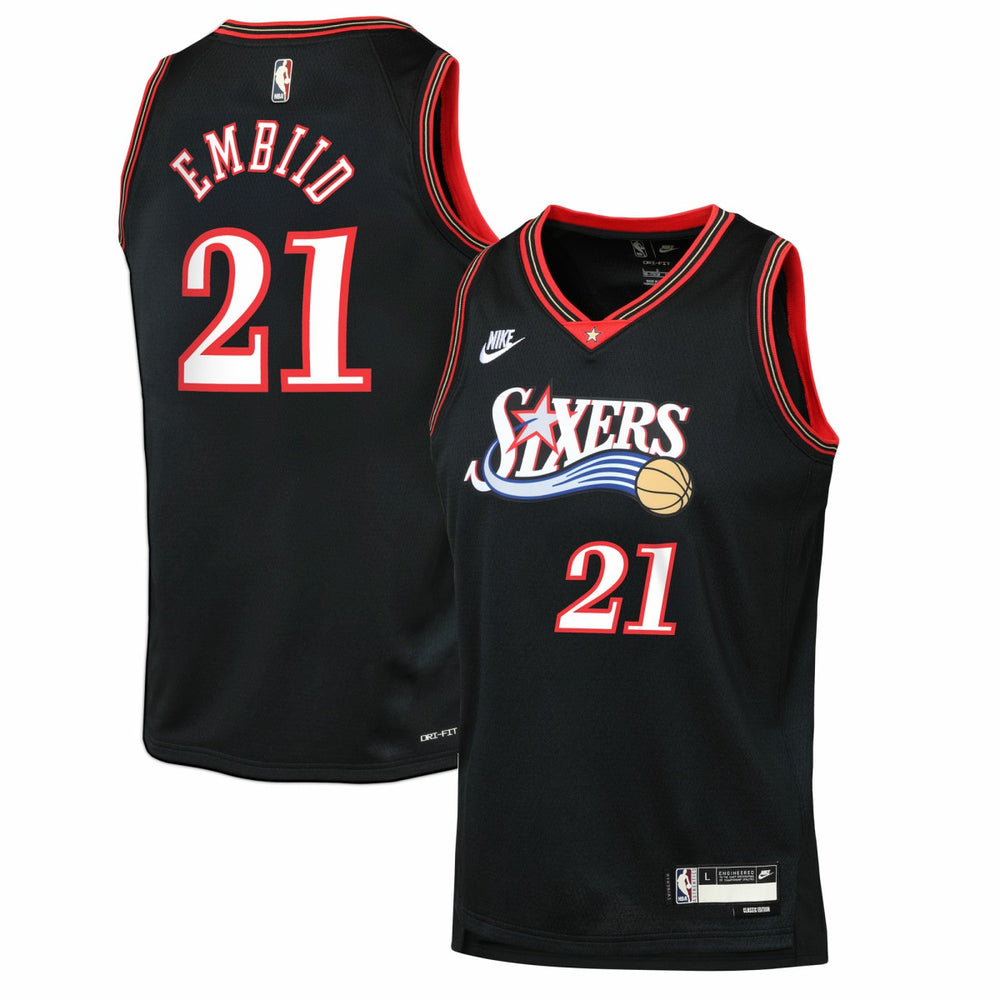 Joel Embiid Philadelphia 76ers Youth Swingman Jersey - Classic Edition - Black outlet