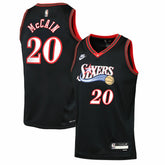 Jared McCain Philadelphia 76ers Youth Swingman Jersey - Classic Edition - Black cheap