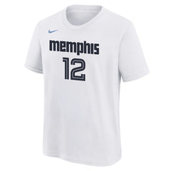 Ja Morant Memphis Grizzlies Youth 2025/26 City Edition Name & Number T-Shirt - White sale