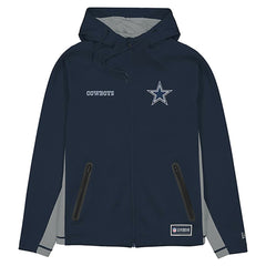 Dallas Cowboys New Era Combine Authentic Raglan Scuba Full-Zip Hoodie - Navy cheap