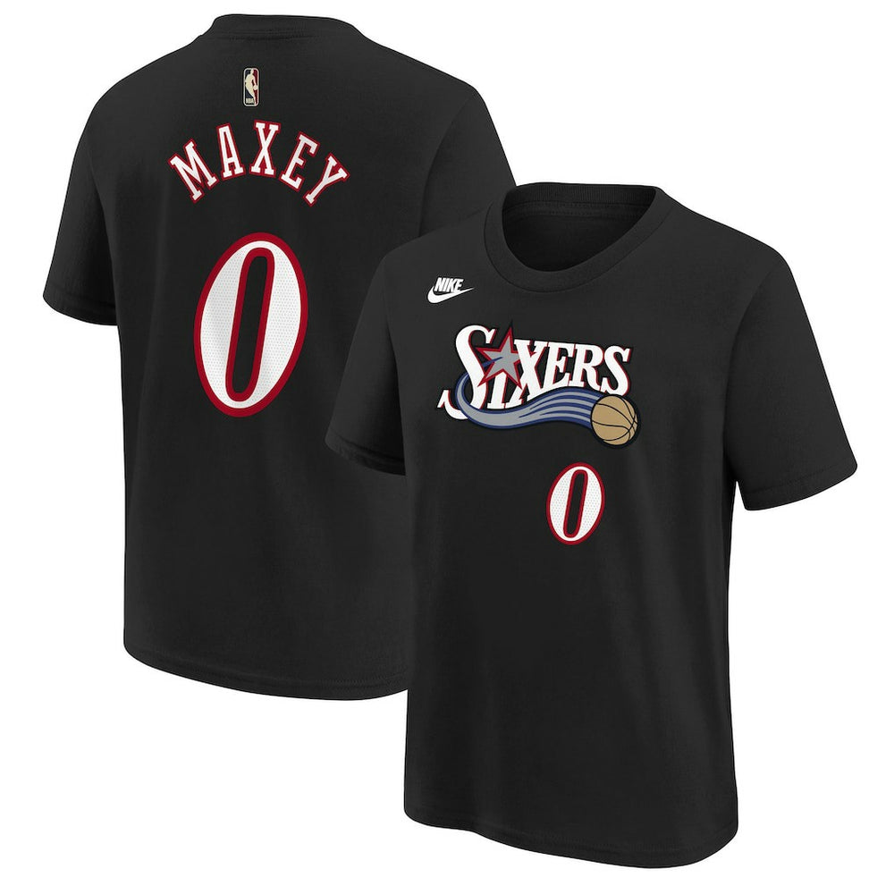 Tyrese Maxey Philadelphia 76ers Youth Name & Number T-Shirt - Classic Edition - Black outlet