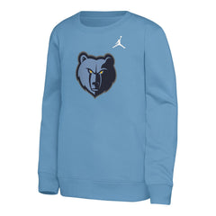 Memphis Grizzlies Jordan Brand Youth Courtside Statement Edition Sweatshirt - Light Blue shop
