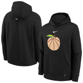 Atlanta Hawks Youth 2025/26 City Edition Club Fleece Pullover Hoodie - Black shop