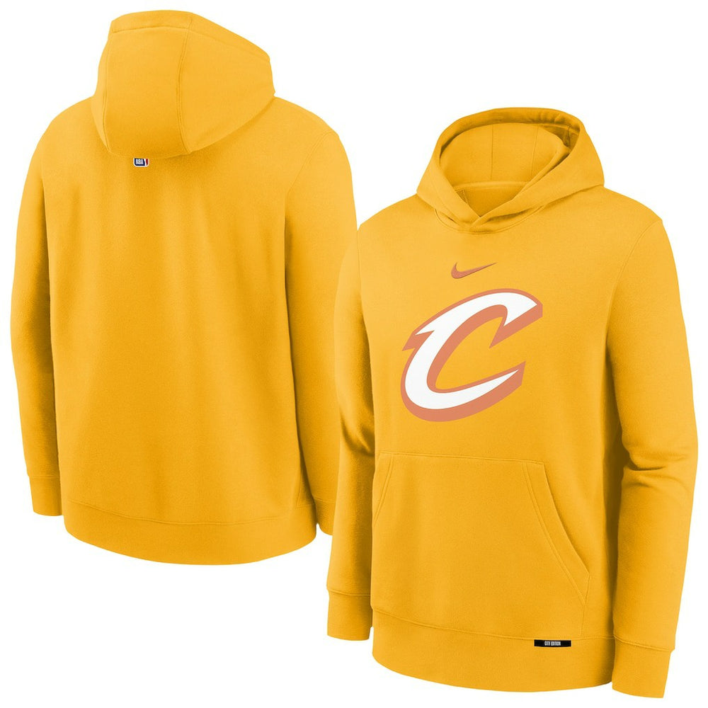Cleveland Cavaliers Youth 2025/26 City Edition Club Fleece Pullover Hoodie sale - Yellow online