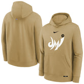 Washington Wizards Youth 2025/26 City Edition Club Logo Fleece Hoodie - Tan discount