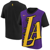 Los Angeles Lakers Youth 2025/26 City Edition Max90 T-Shirt - Purple/Black sale