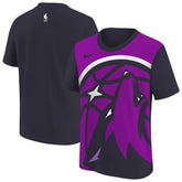 Minnesota Timberwolves Youth 2025/26 City Edition Max90 T-Shirt - Purple/Navy discount