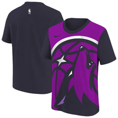 Minnesota Timberwolves Youth 2025/26 City Edition Max90 T-Shirt - Purple/Navy discount