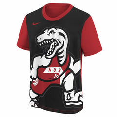 Toronto Raptors Youth 2025/26 City Edition Max90 T-Shirt - Red/Black cheap
