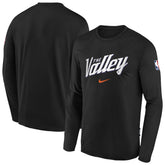 Phoenix Suns Youth 2025/26 City Edition Dri-Fit Long Sleeve Game Top - Black cheap