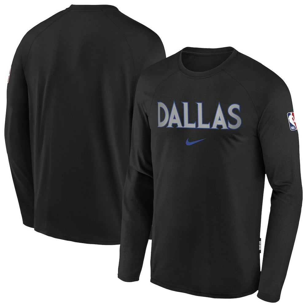 Dallas Mavericks Youth 2025/26 City Edition Dri-Fit Long Sleeve Game Top sale - Black sale