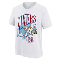 Philadelphia 76ers Youth Hardwood Classics Champs Max90 T-Shirt - White sale