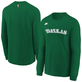 Dallas Mavericks Youth Hardwood Classics Essential Logo Max90 Long Sleeve T-Shirt sale - Green discount