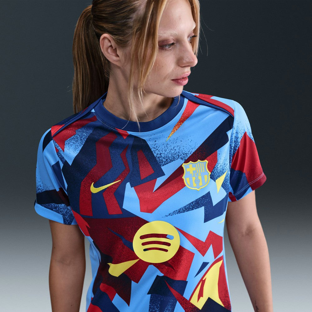 Barcelona Women's 2025/26 Academy Pro Pre-Match Performance Dri-FIT Top - Blue online