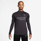 Paris Saint-Germain Strike Drill Quarter-Zip Long Sleeve Dri-FIT Top on sale - Anthracite