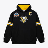 Mario Lemieux Pittsburgh Penguins Mitchell & Ness 1992 Name & Number Premium Pullover Hoodie - Black Hoodies