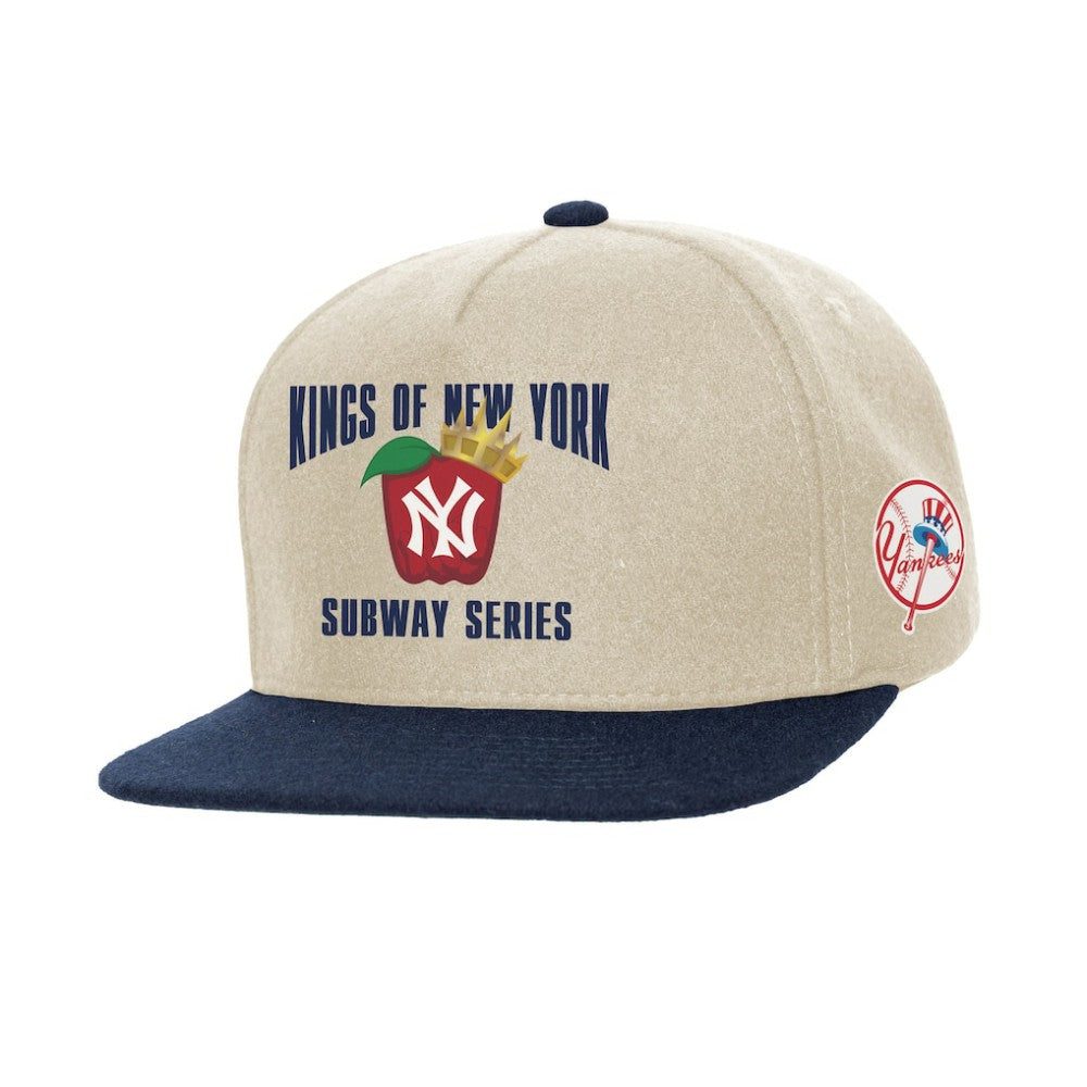 New York Yankees Subway Series Matchup Pro Pinch Snapback Cream